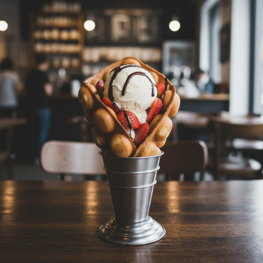 Saveurio Gaufre et boule de glace